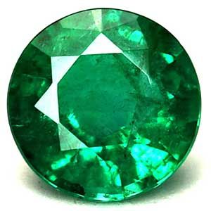 0.89 Carat Round Emerald