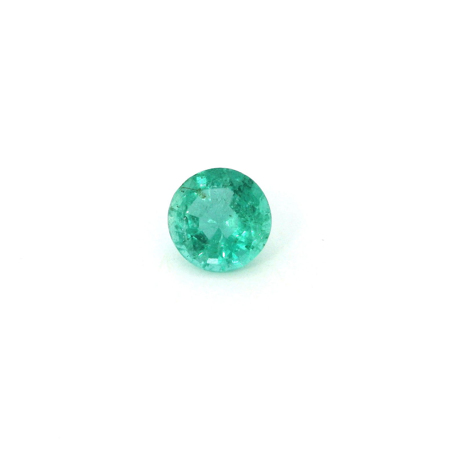 0.71 Carat Round Emerald