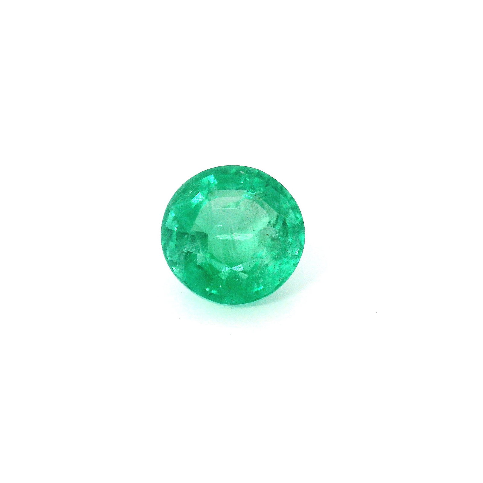 1.74 Carat Round Emerald