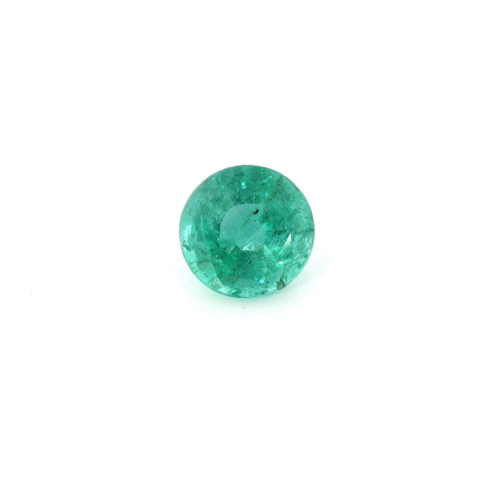 1.39 Carat Round Emerald