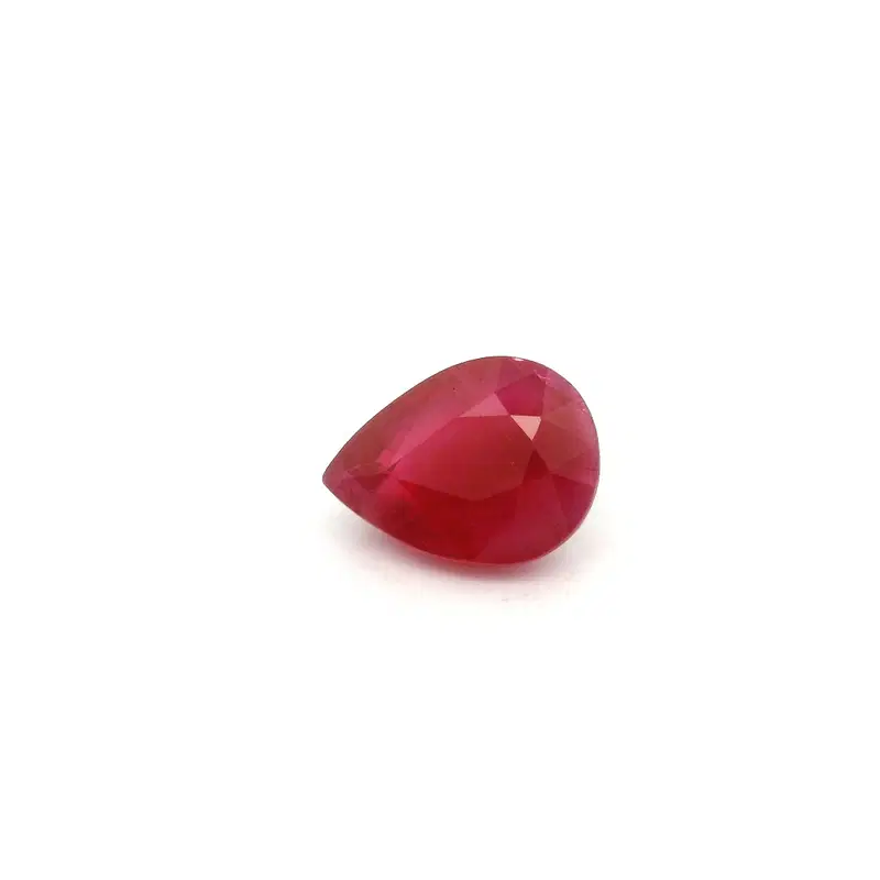 1.77 Carat Pear Ruby