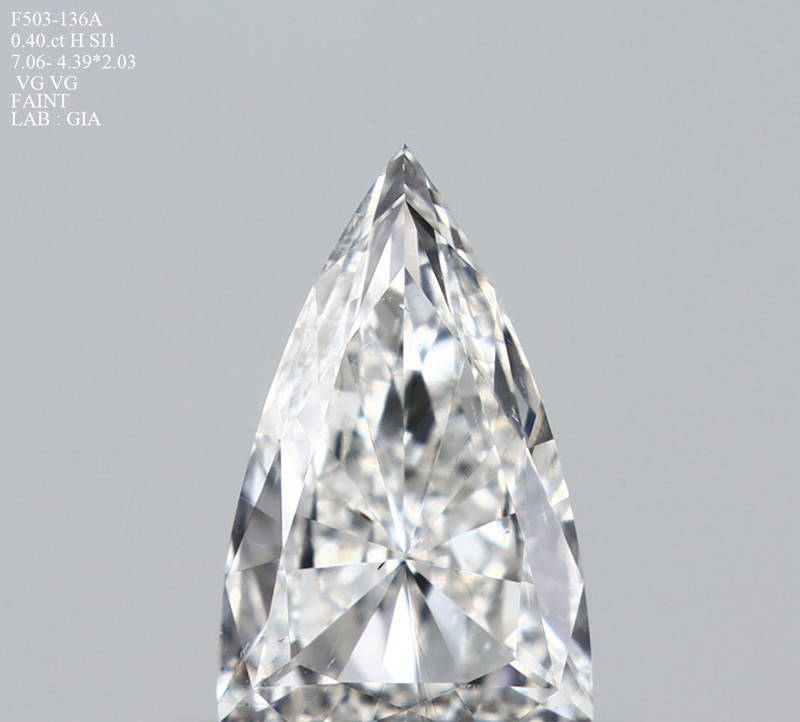 0.40 Karaat Driehoekig Diamant